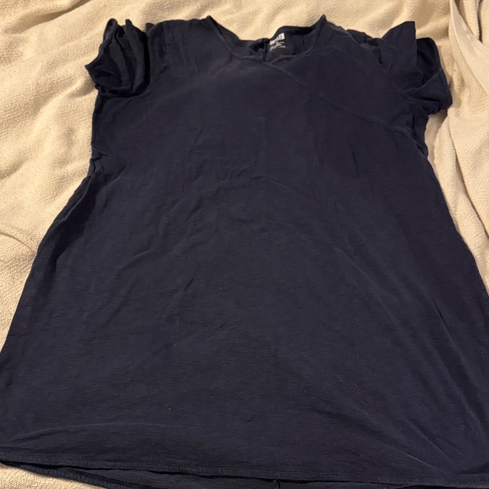 Duluth Trading Co Navy Short Sleeve TShirt Dress
